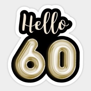 Funny 60th Birthday Sticker